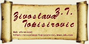 Živoslava Topisirović vizit kartica